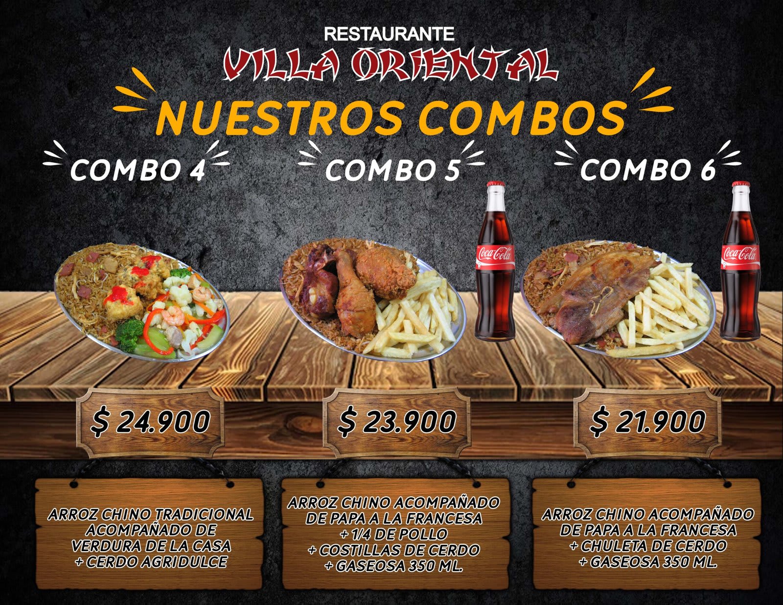 Combo 4: cerdo agridulce