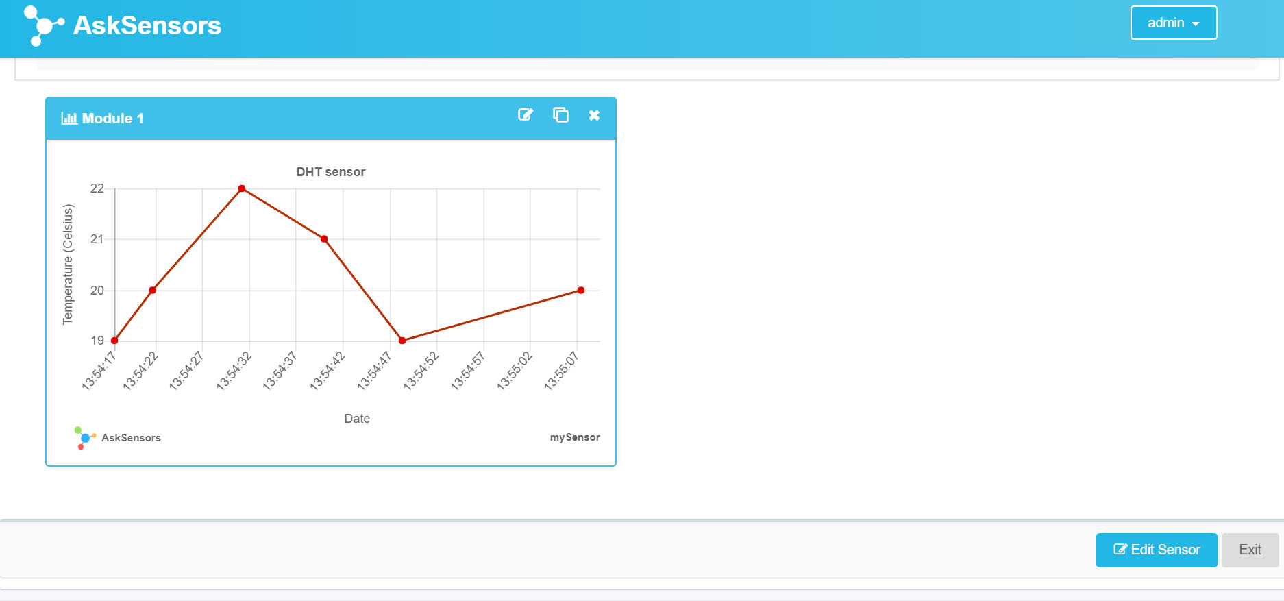 AskSensors graph