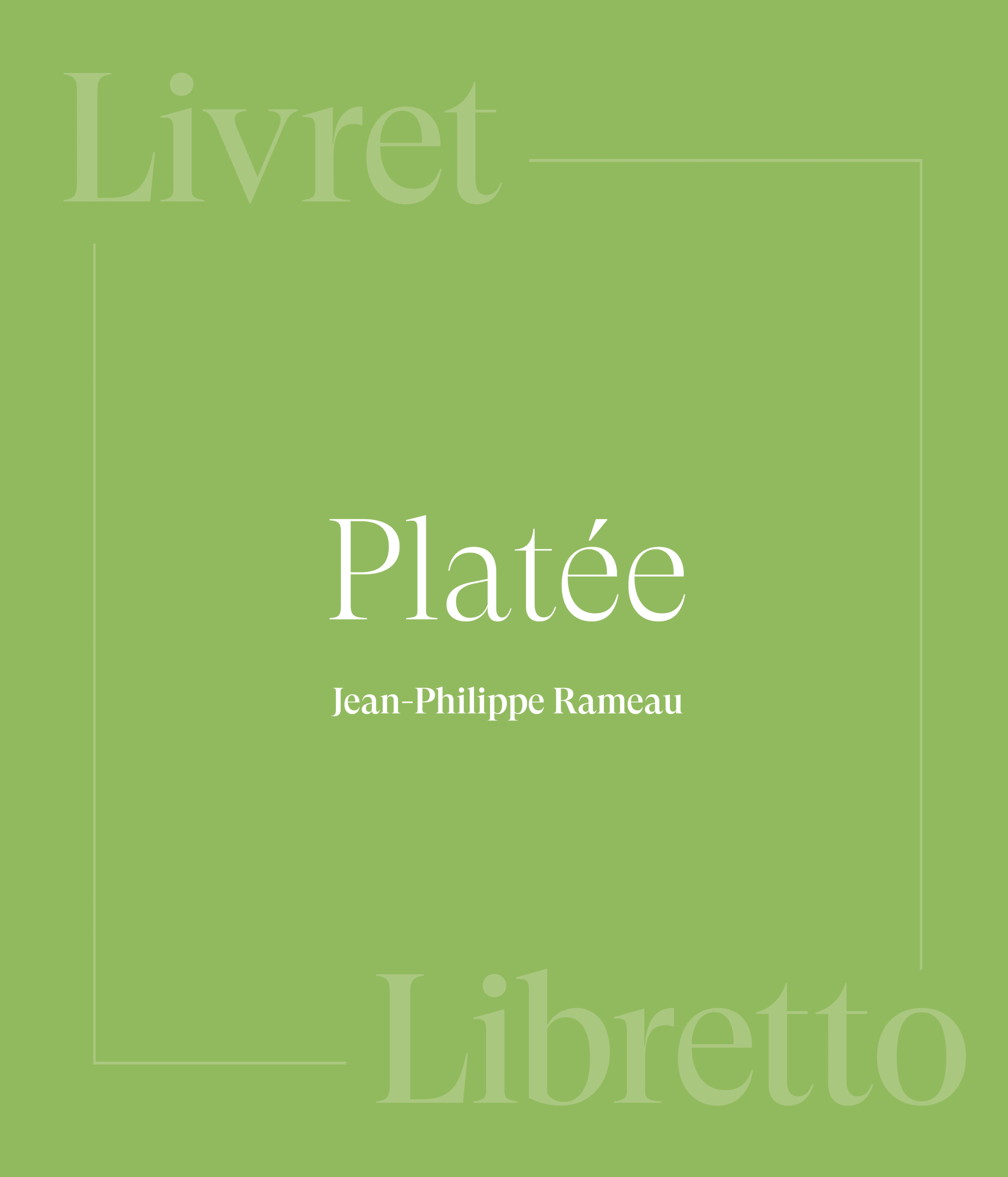 Livret Platée