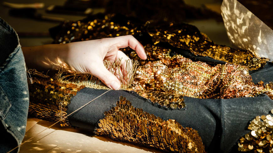 James Thierrée dans les ateliers de couture Palais Garnier, avril 2018 