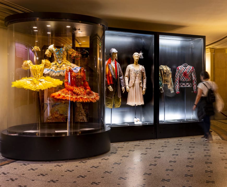 Costume exhibition in the public areas of the Palais Garnier