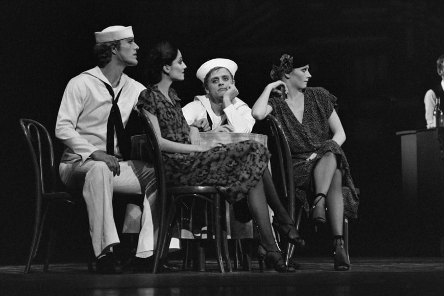 Fancy Free avec Peter Martins et Mikhaïl Barychnikov, Théâtre des Champs-Élysées, Paris, 1979.