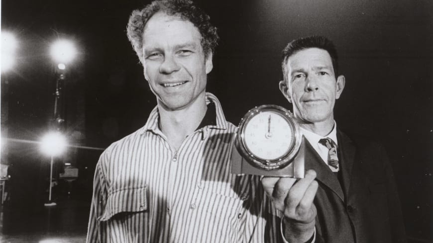 The Choreographer Merce Cunningham and the composer John Cage, in 1965 