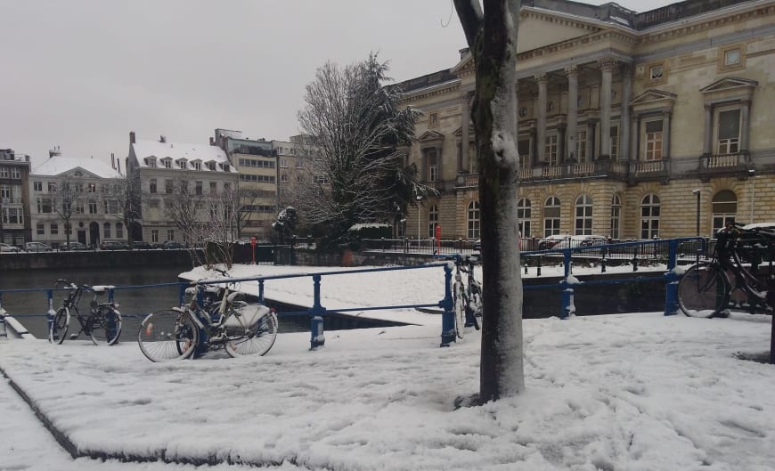 The Flemish Opera under the snow