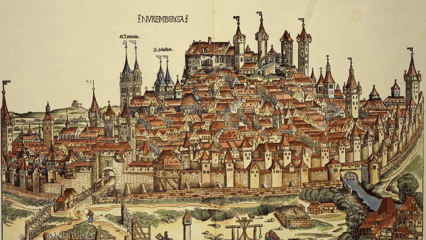 Nuremberg par Hartmann Schedel, 1493