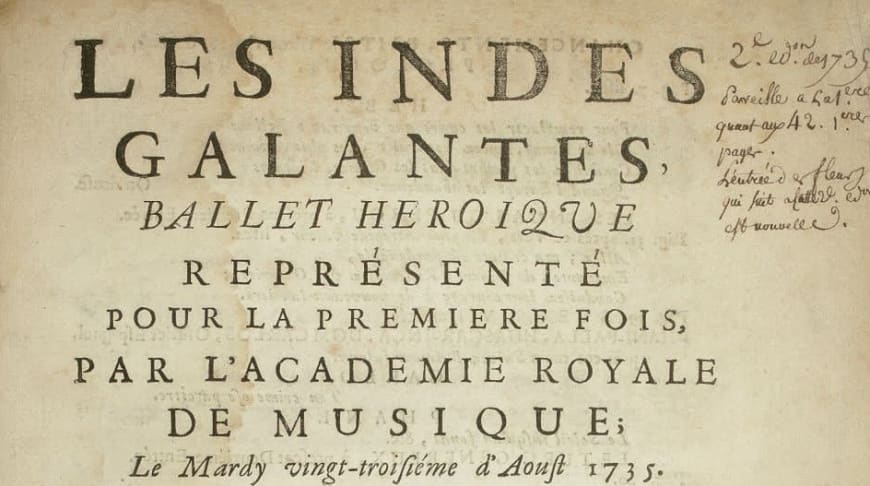 L'Opéra au XVIIIe siècle