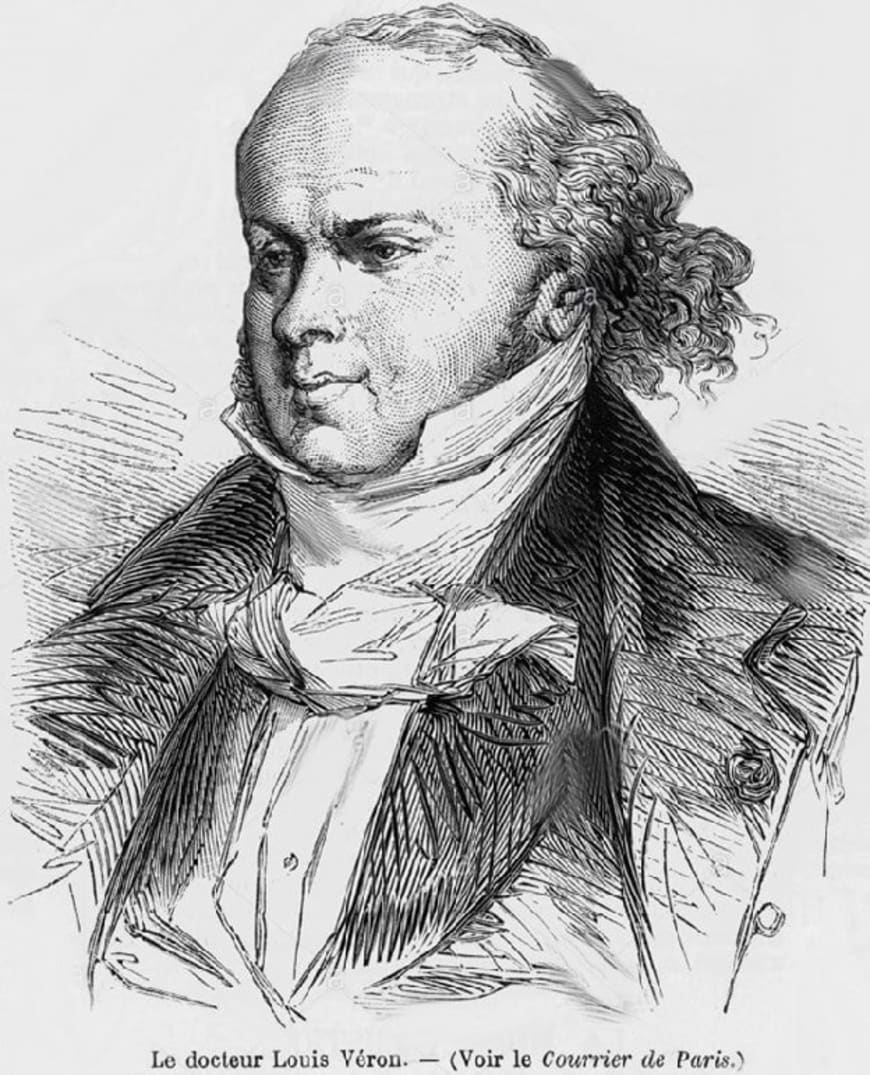 Portrait de Louis-Désiré Véron, parue dans le journal « Le Courrier de Paris »