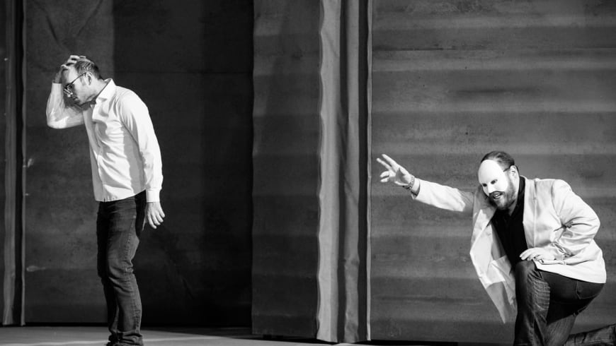 Michael Fabiano (Le Duc), Quinn Kelsey (Rigoletto)