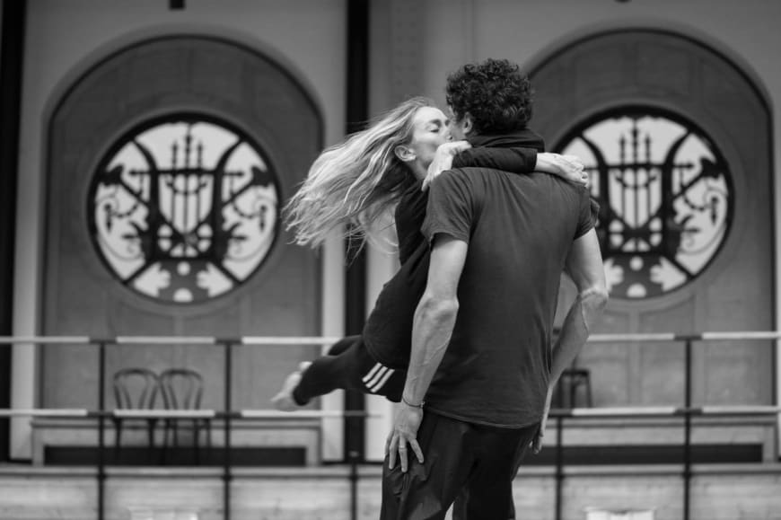 Eleonora Abbagnato et Stéphane Bullion en répétition, Palais Garnier, 2019