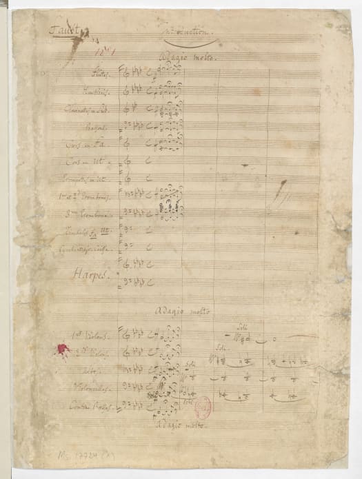 Autograph manuscript of the opera 