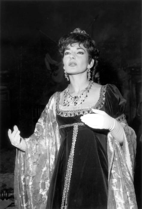 Maria Callas performs 