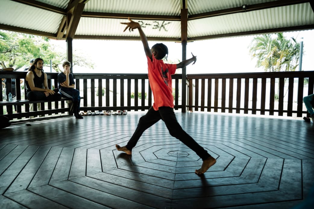 Atelier de Marion Gautier de Charnacé & Takeru Coste à St Laurent du Maroni - Jeunes sans limite
