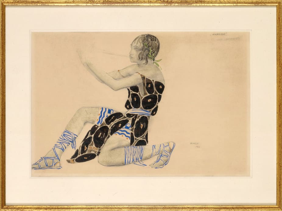 Dessin du costume de Vaslav Nijinski pour le rôle-titre de 