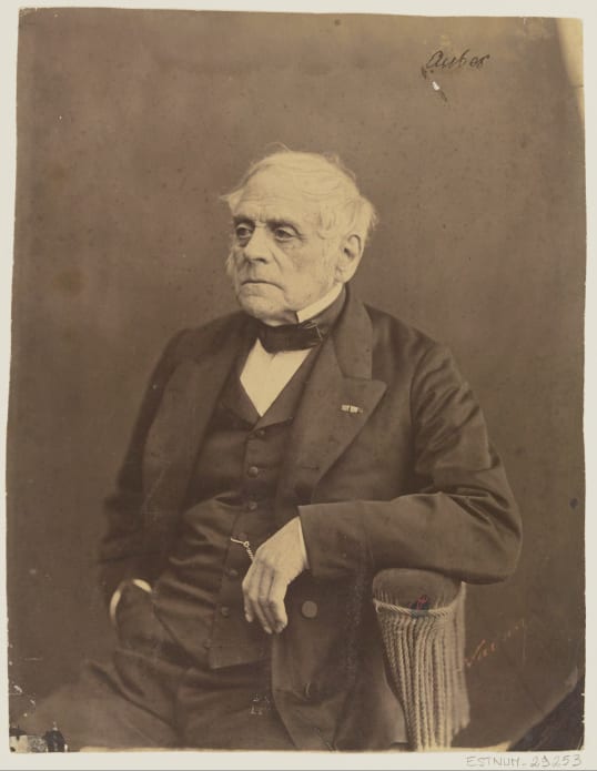 Portrait de Daniel-François-Esprit Auber, entre 1854 et 1870. Photographie positive sur papier albuminé, d’après négatif sur plaque de verre. BnF, département des Estampes et de la photographie.