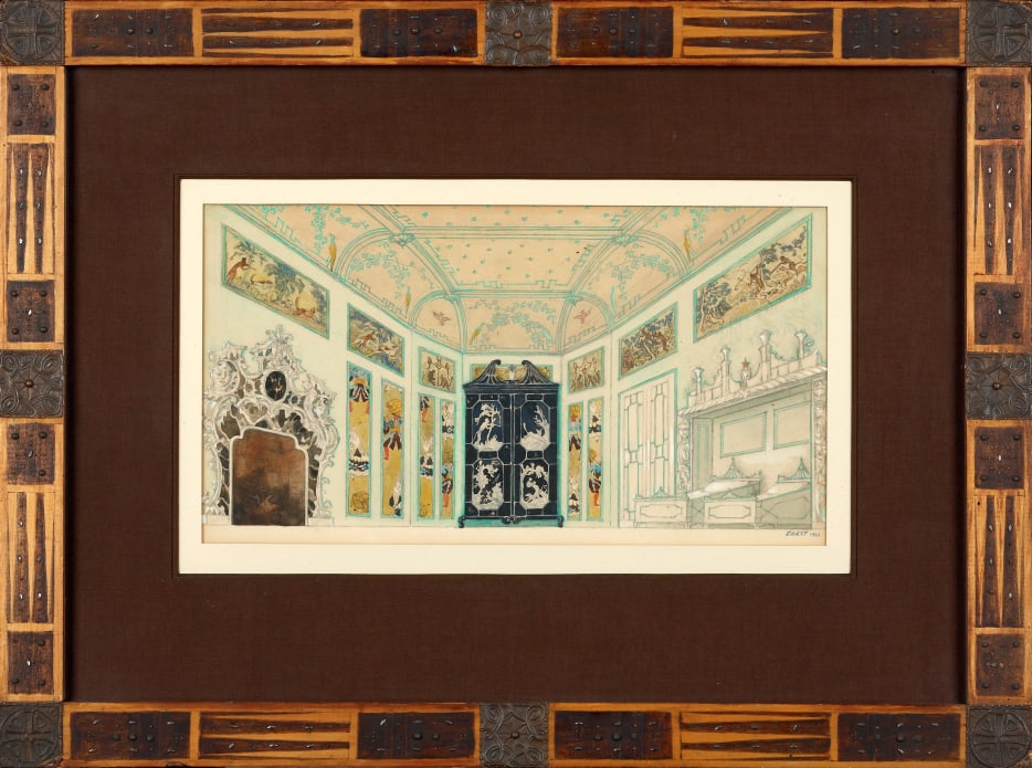 Maquette de décor pour la première scène de 