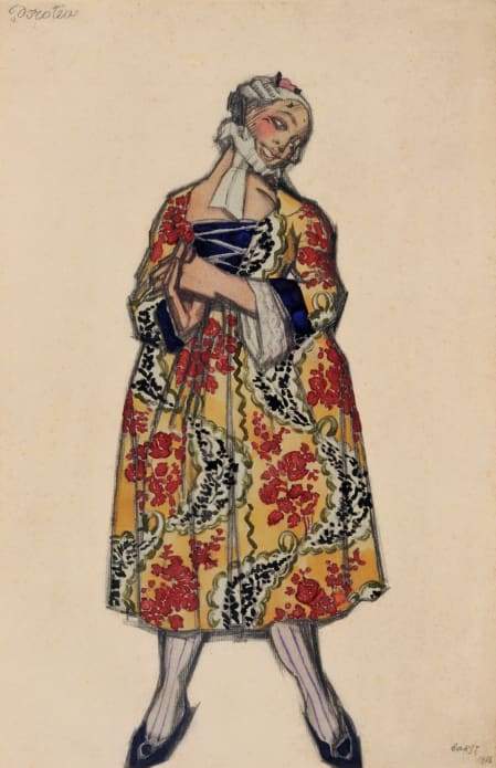 Dessin du costume de Dorotea pour 