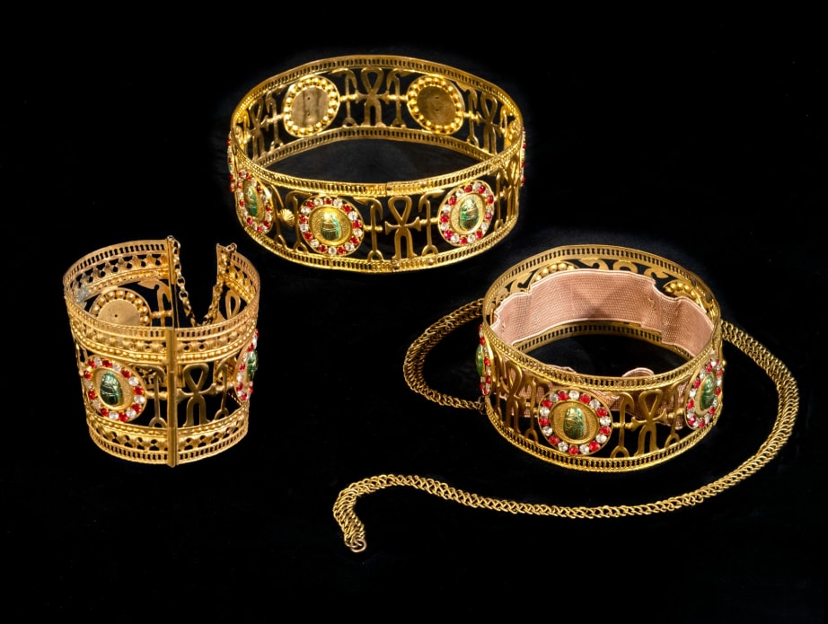 Set of wrist, forearm and arm bracelets for ‘Aida’ by Giuseppe Verdi