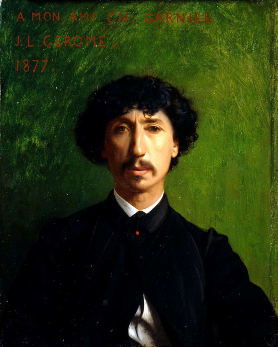 Jean-Léon Gérôme (1824-1904), Portrait of Charles Garnier, architect of the Paris Opera House; 1877.