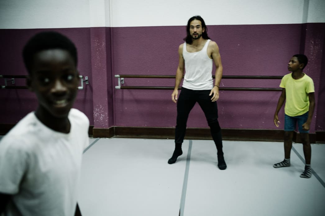 Atelier de Takeru Coste et Marion Gautier de Charnacé au Conservatoire de Musique Danse et Théâtre de Guyane (CMDTG)