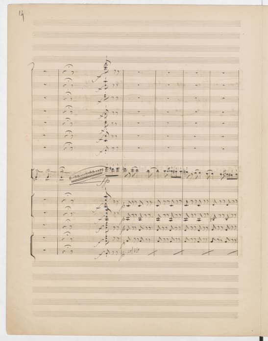 Camille Saint-Saëns, Introduction et Rondo capriccioso, op. 28, pour violon et orchestre, 1863, manuscrit autographe BnF, département de la Musique
