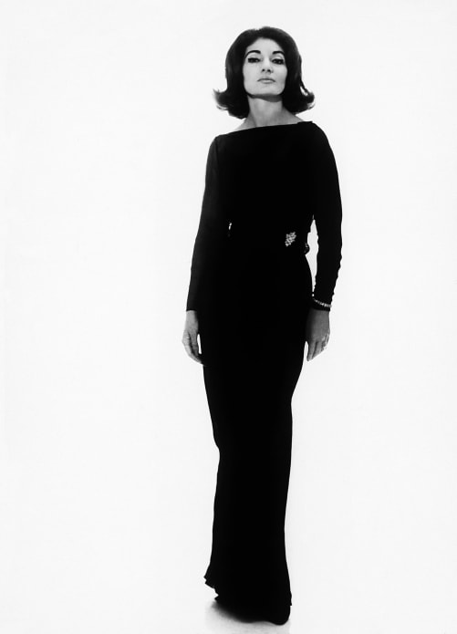 Portrait of Maria Callas for an advertisement in 1964
