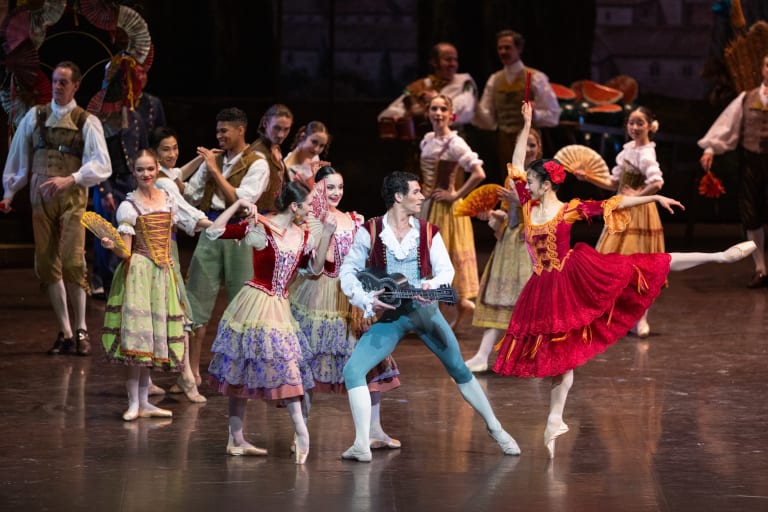 DONQ_240321_YKellerman_0600_DON QUICHOTTE_ R Noureev_Paul Marque Sae Eun Park Clémance Gross et Camille Bon (c) Yonathan Kellerman OnP