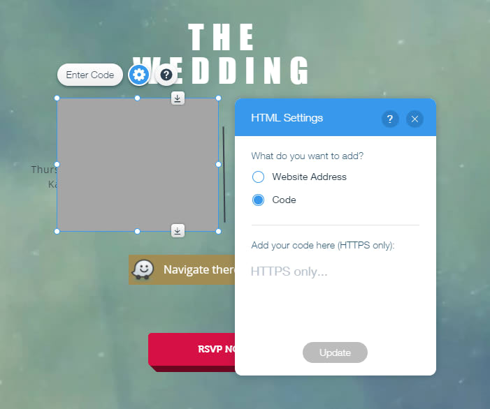 Wix quiz add