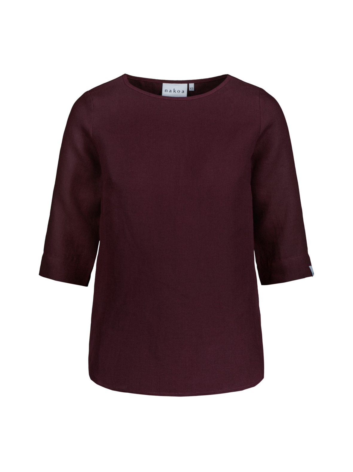 Classic Linen Blouse Pellavapaita, Merlot