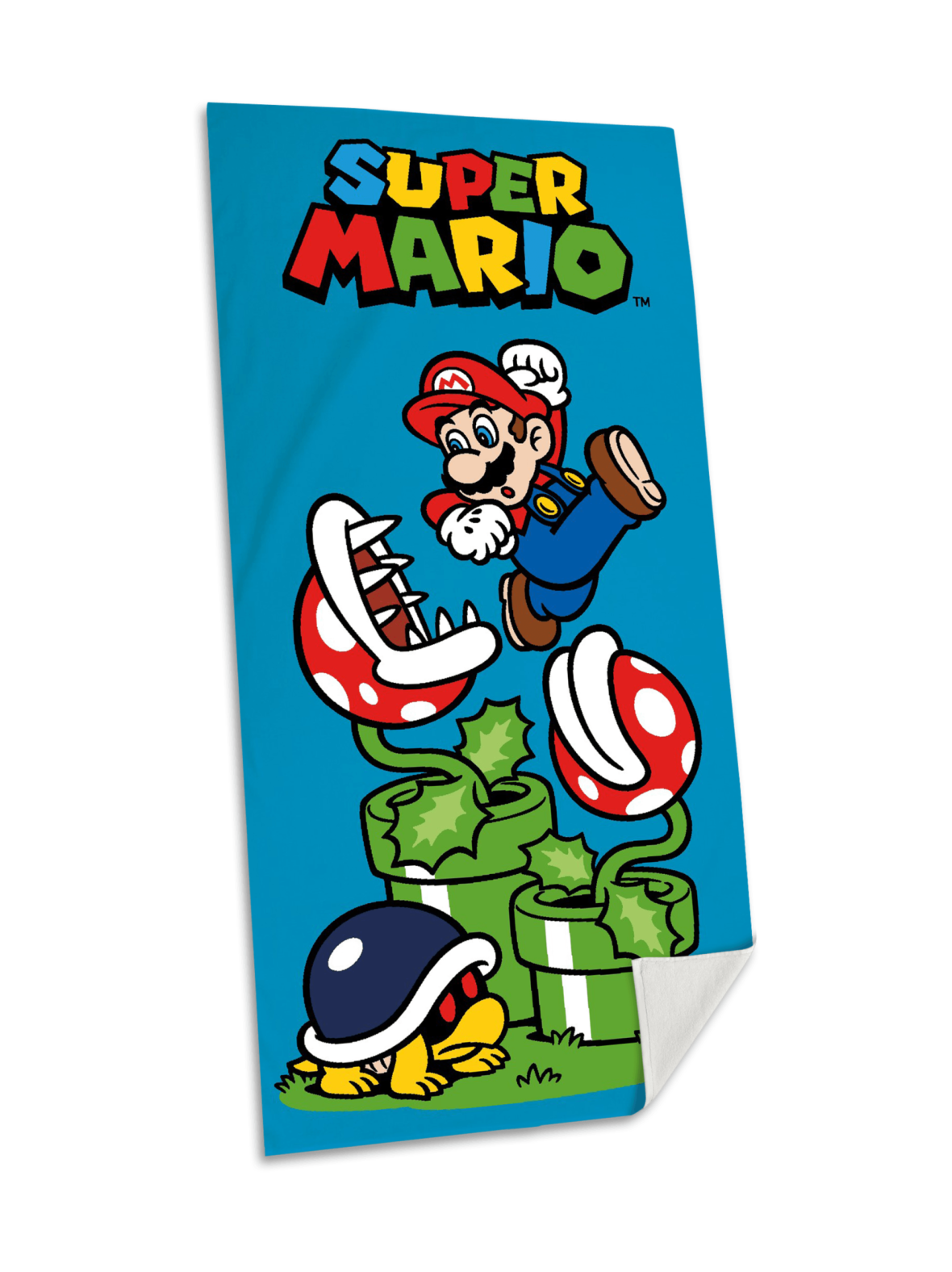 SUPER MARIO Rantapyyhe, puuvillaa, 70 x 140 cm