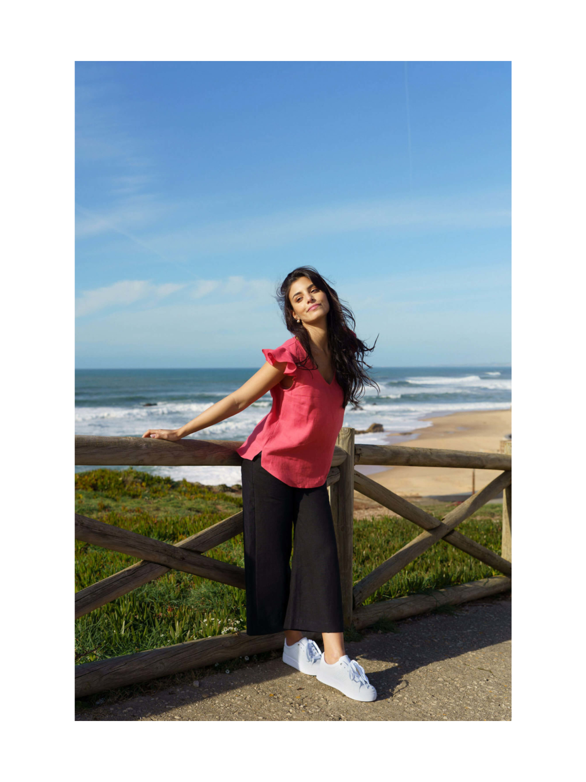 Sofia Top, Sunset Coral