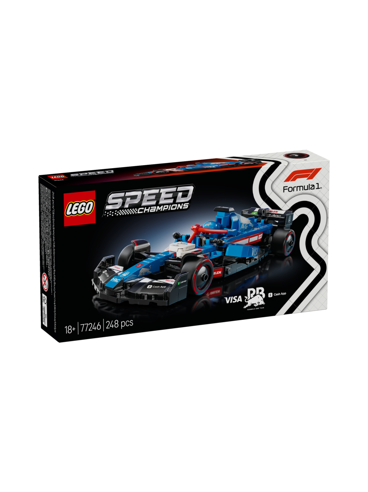 LEGO Speed Champions Visa Cash App RB VCARB 01 F1® ‑kilpa-auto 77246