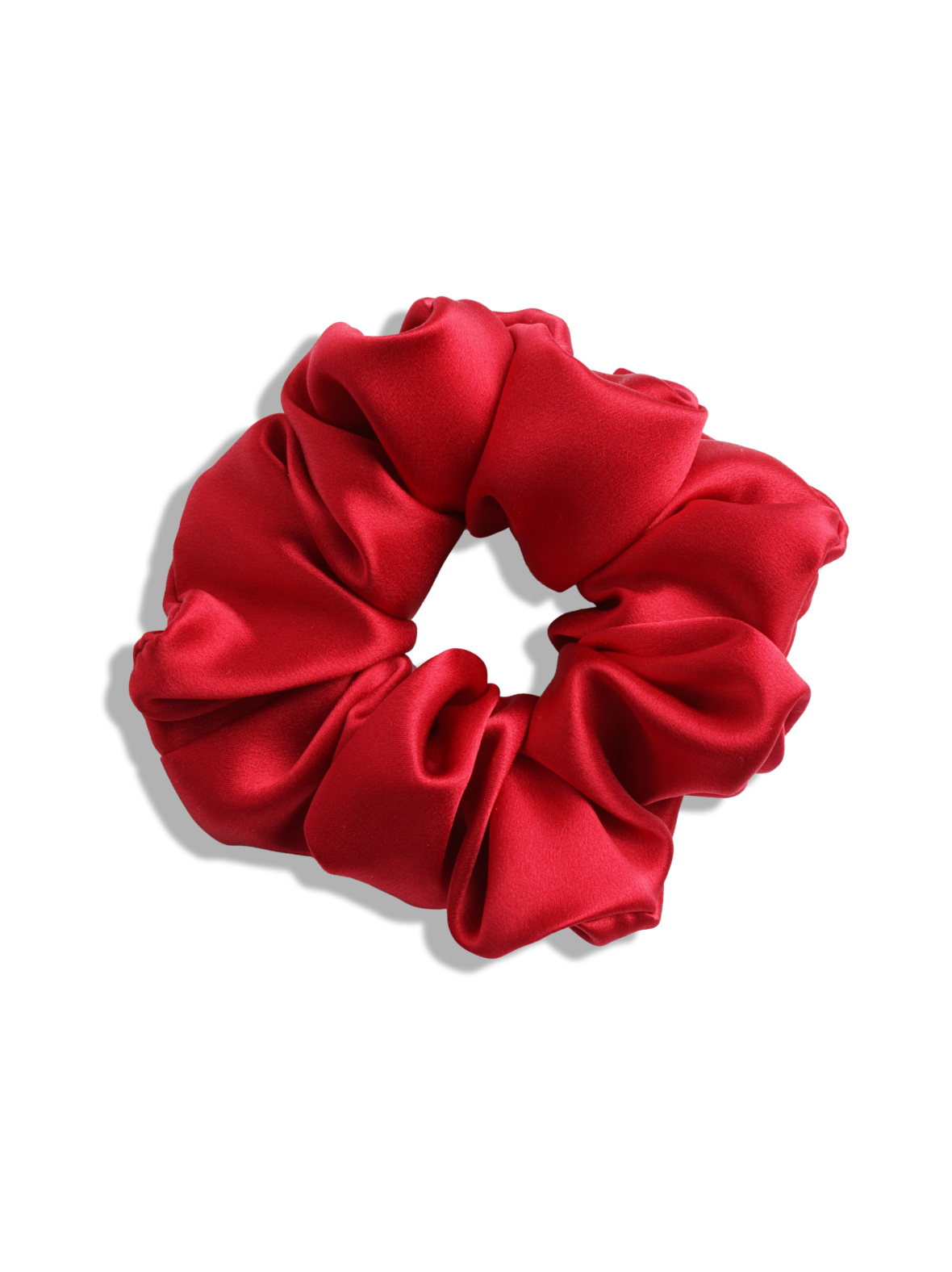 Mulberry silk scrunchie -hiusdonitsi - punainen