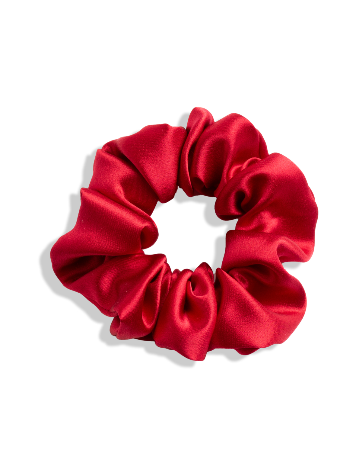 Mulberry Silk Scrunchie -hiusdonitsi - punainen