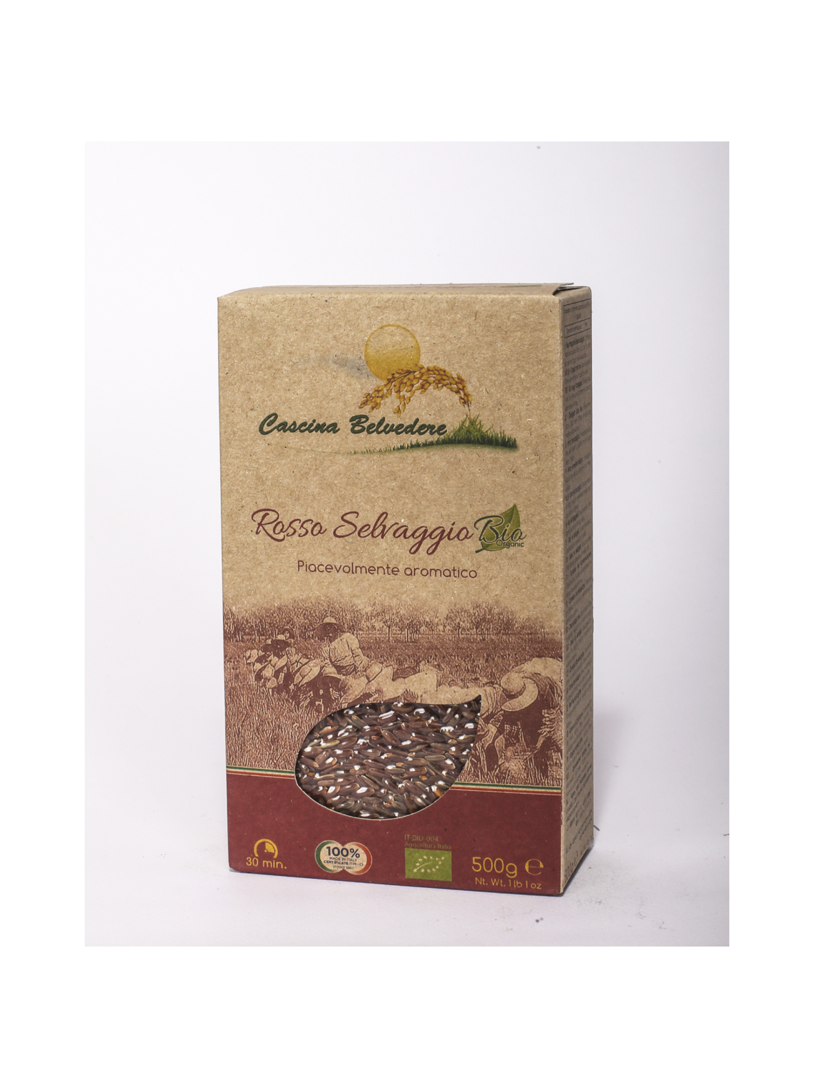 Riisi Punainen Rosso LUOMU 500g Cascina Belvedere