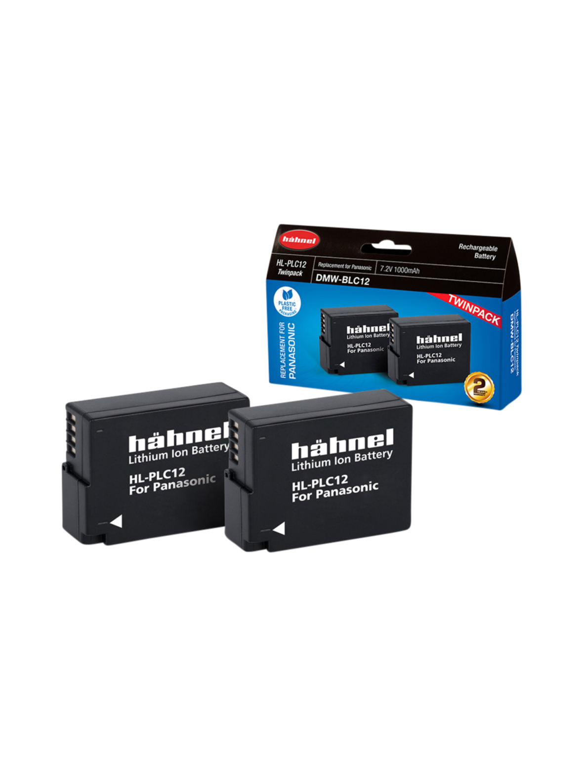 Hähnel HL-PLC12 (Panasonic DMW-BLC12) 2kpl akkuja