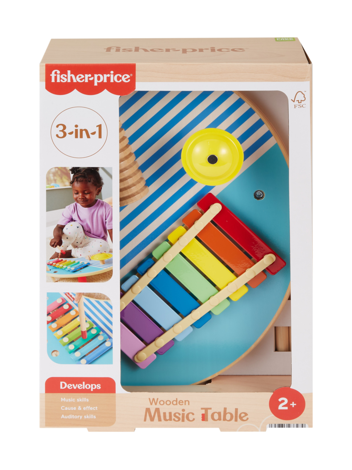 FISHER-PRICE puinen musiikkipöytä