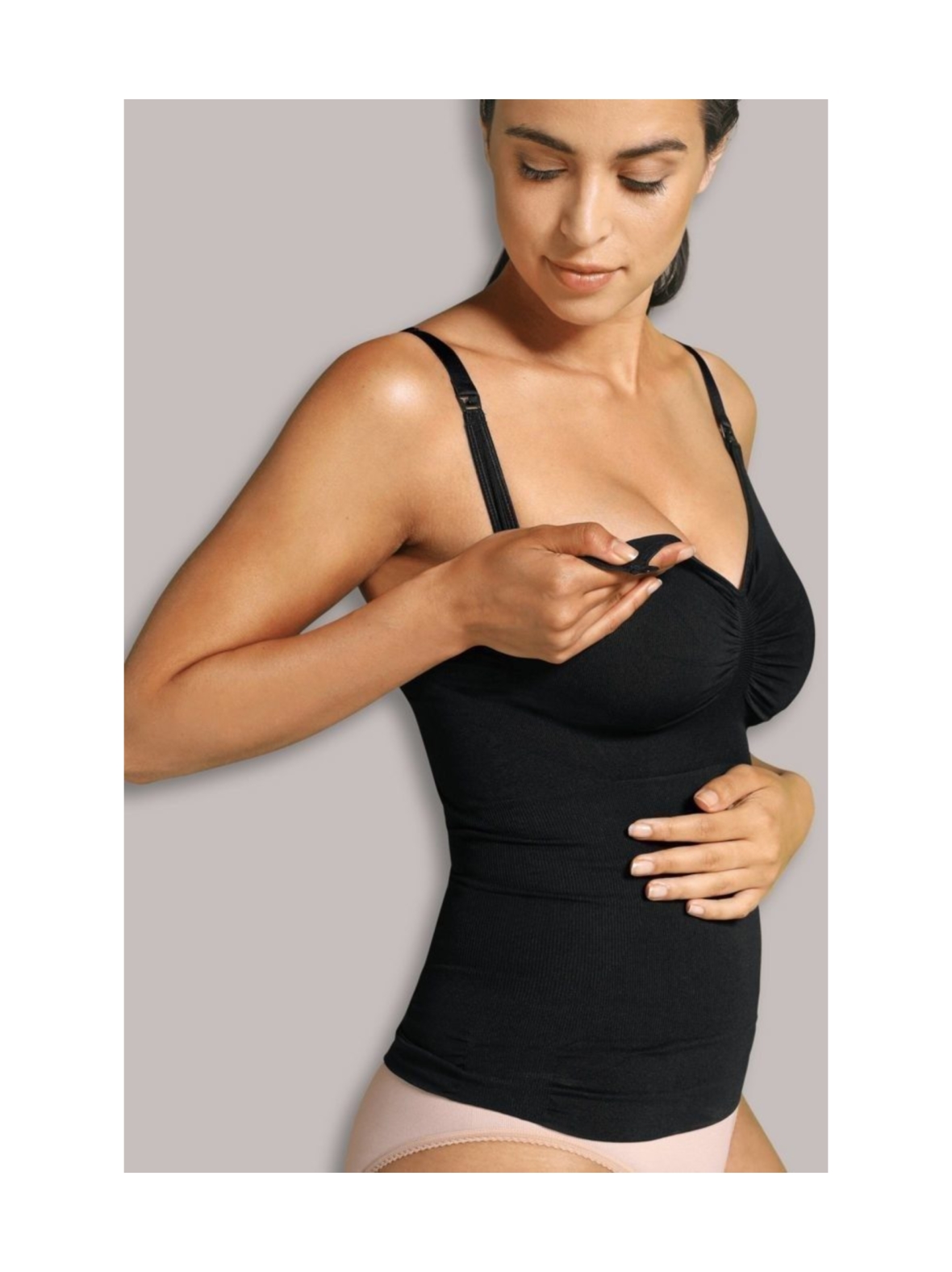 Carriwell Nursing Top with Shapewear imetystoppi - musta