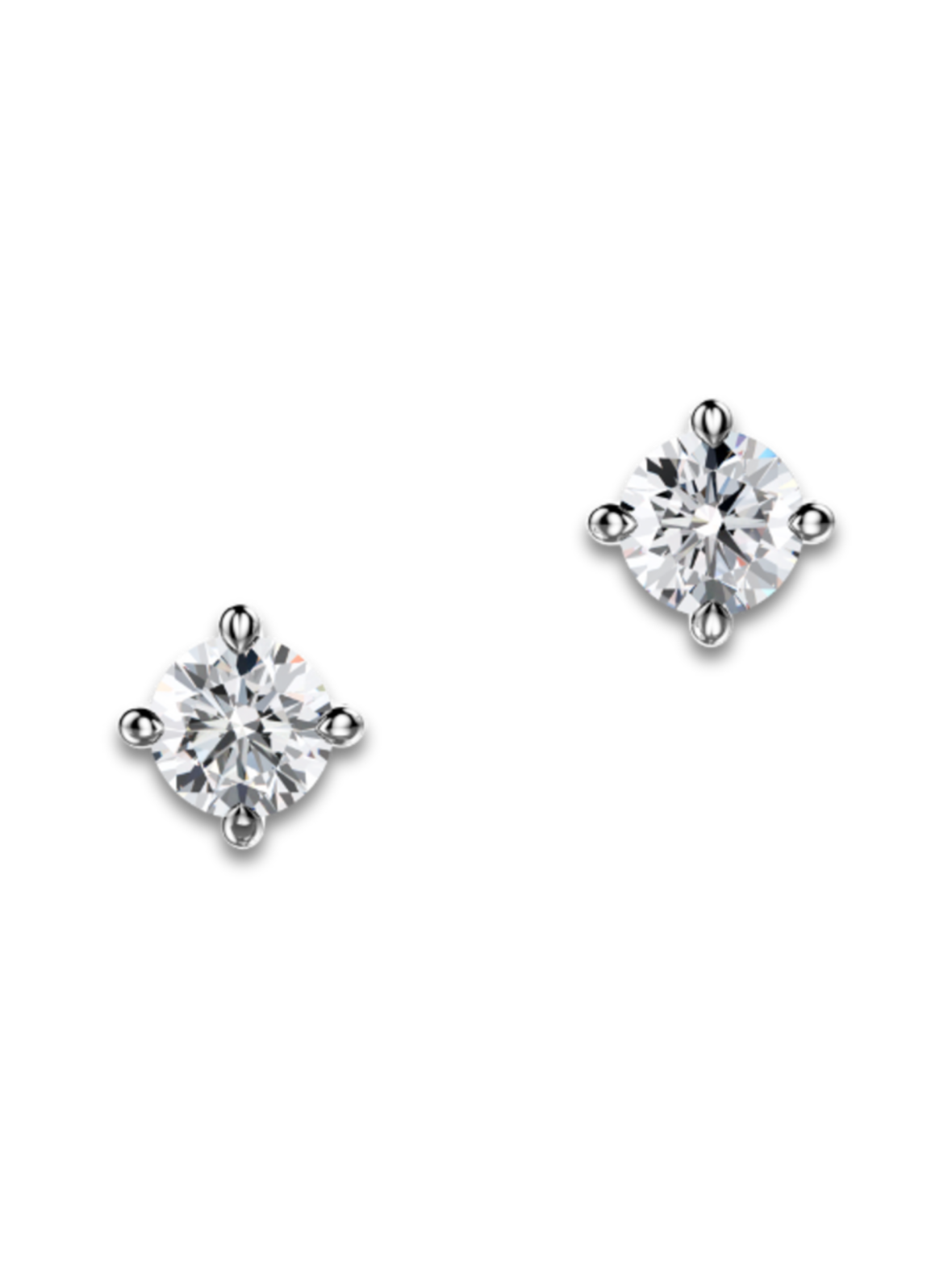 Moon N Back Korvakorut Nappi 2x0.10-1.00ct Briljantti Platina