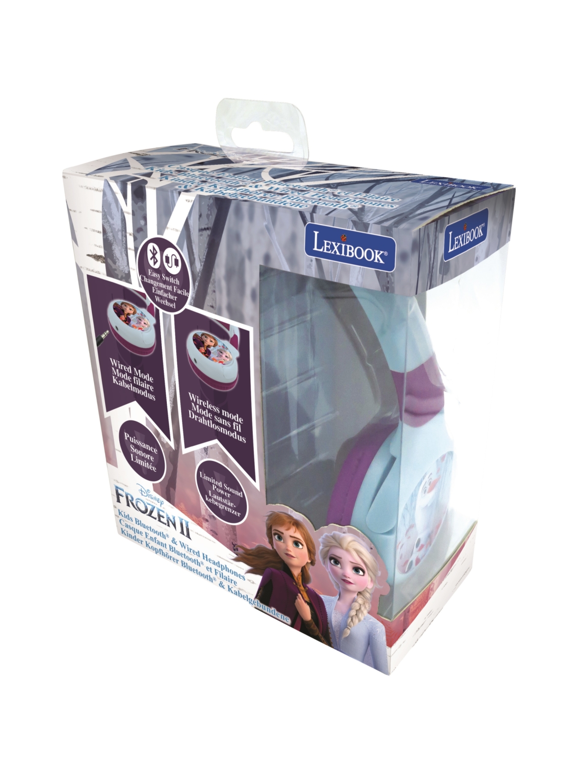 FROZEN taitettavat 2in1 Bluetooth kuulokkeet äänenvoimakkuuden rajoittimella