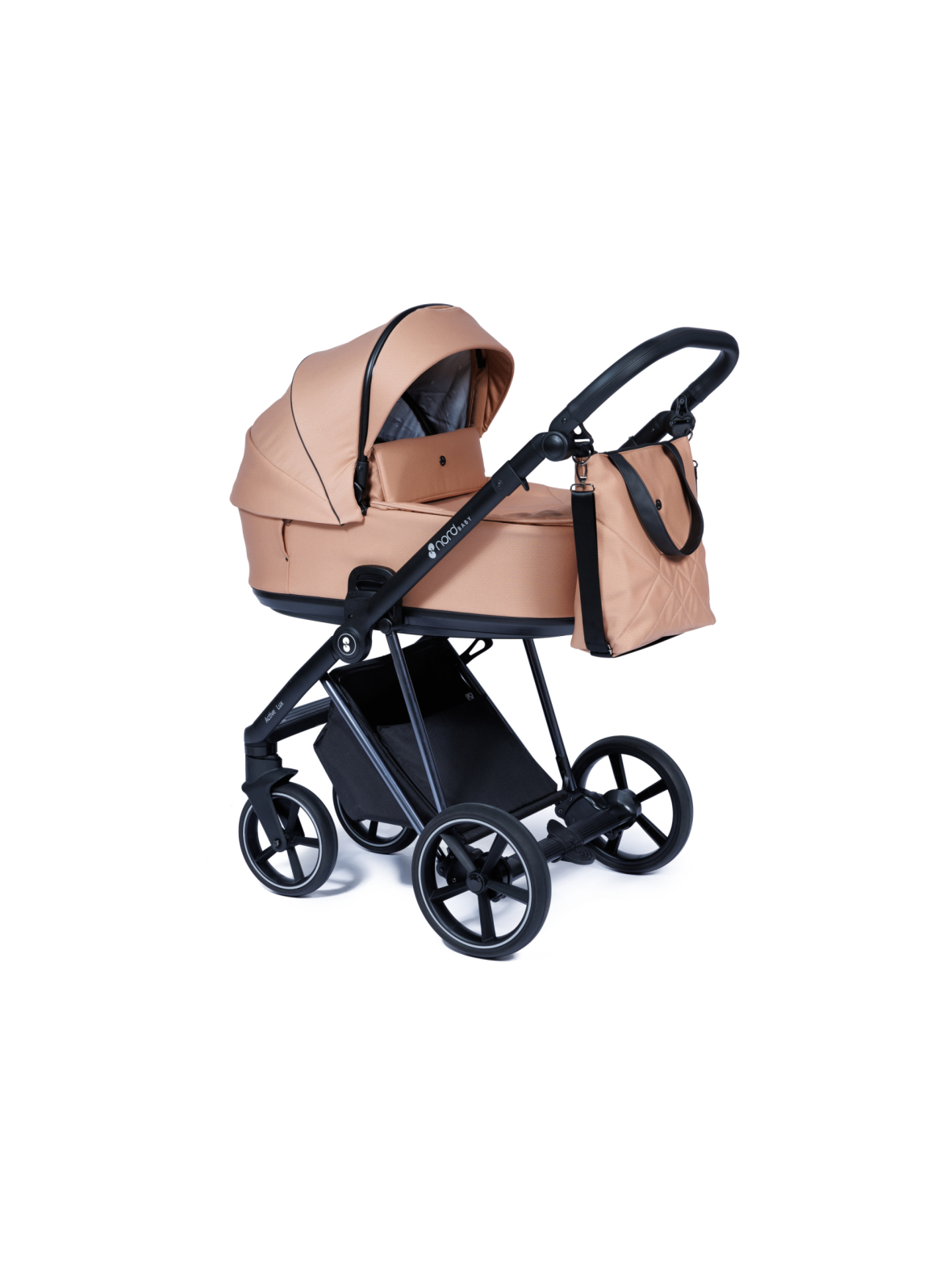 Nord Nordbaby active lux yhdistelmävaunut (chrome/black runko)