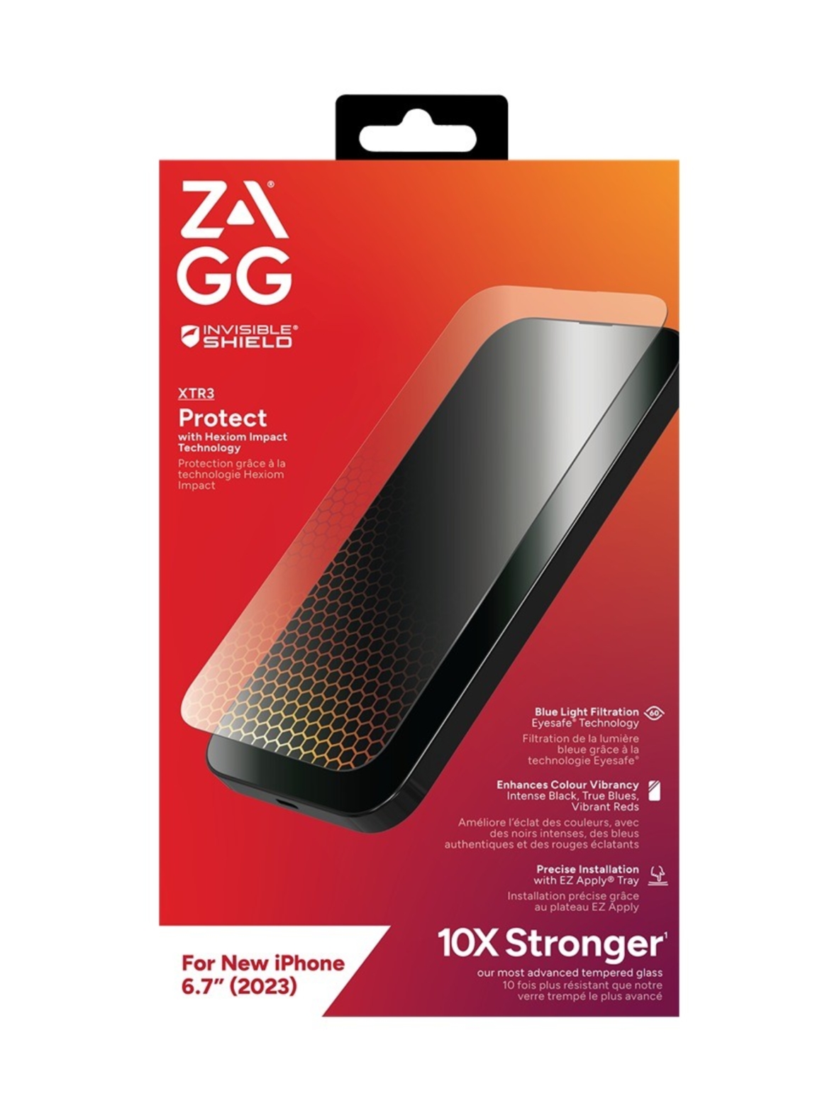 Zagg IS Glass XTR3 - näytönsuoja iPhone 15 Plus
