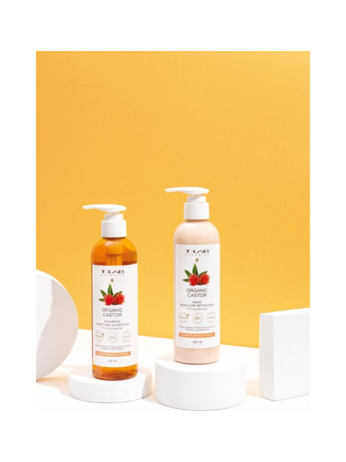 Organic Castor Duo Set -hiustenhoitopakkaus, 2 tuotetta