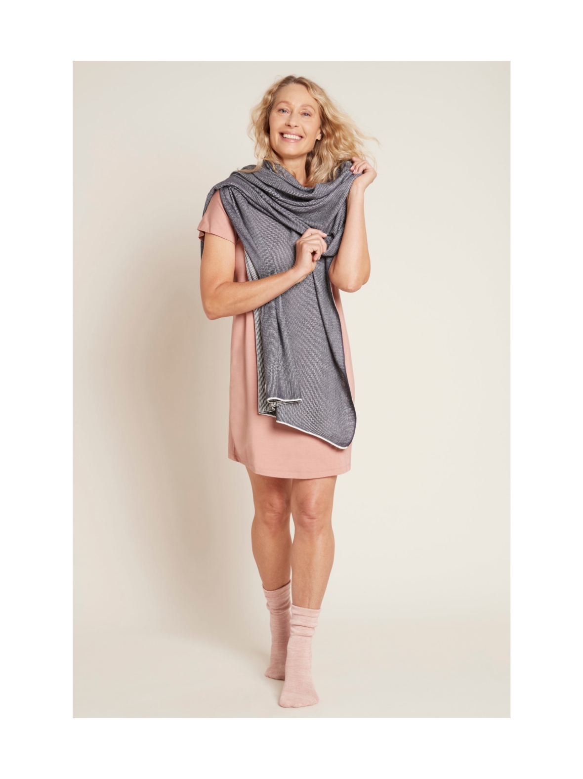 Cosy Knit Wrap Huivi - kaksi eri väriä