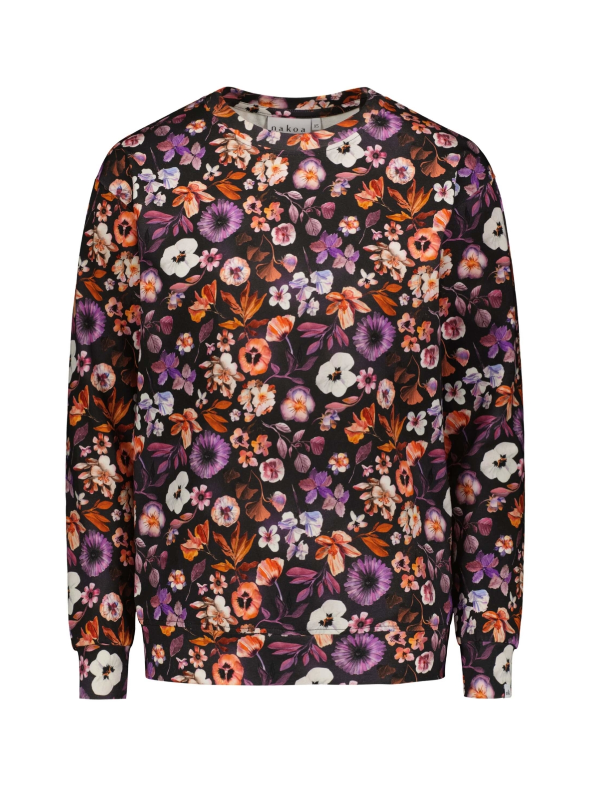 Casual Chic Print Shirt, Violettes