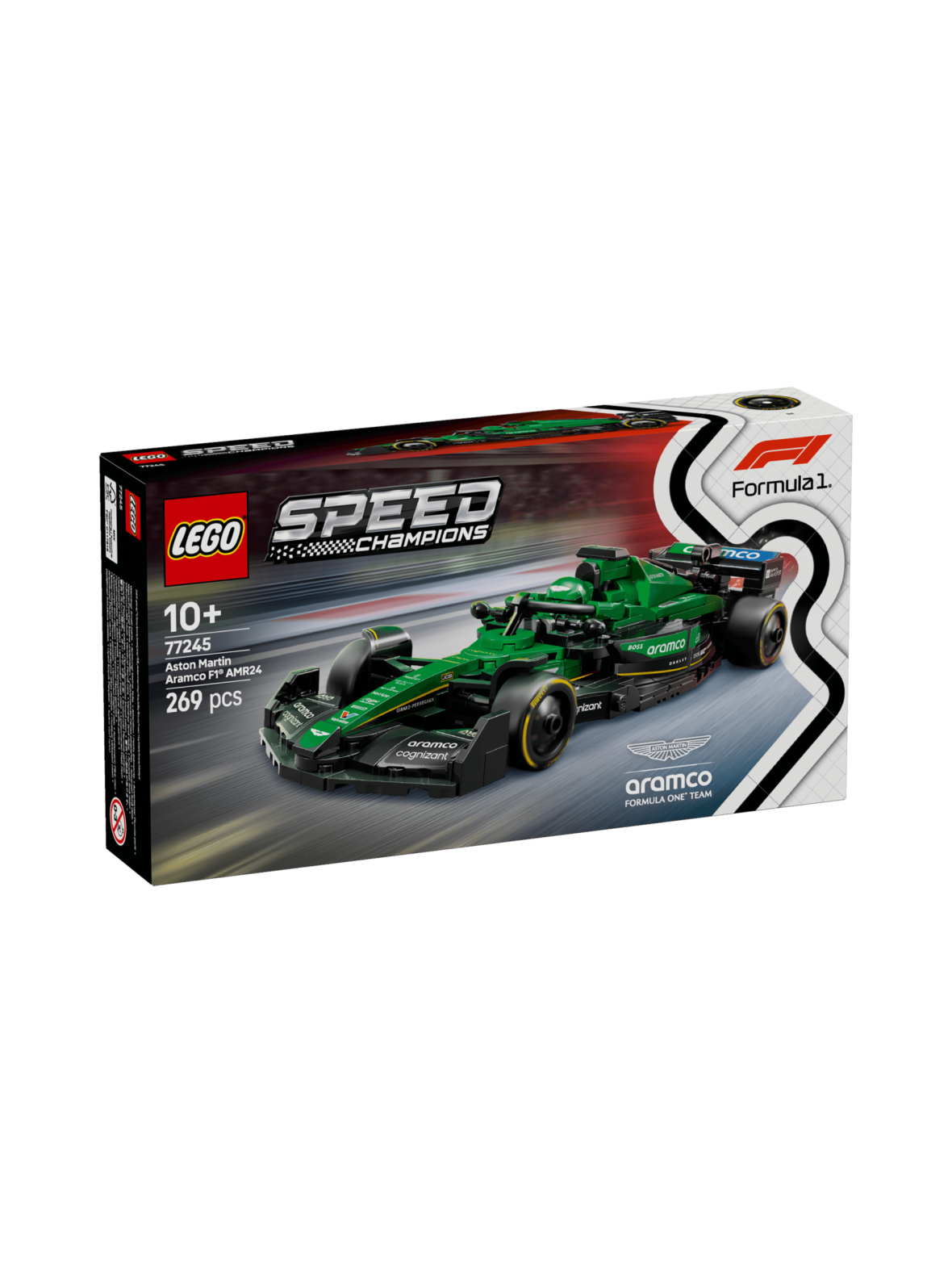 LEGO Speed Champions Aston Martin Aramco F1® AMR24 ‑kilpa-auto 77245