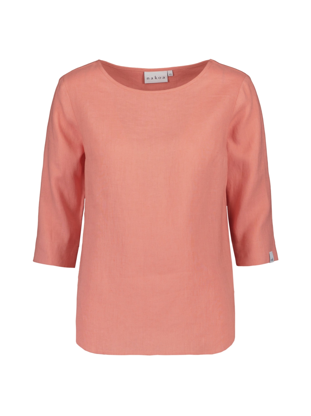 Classic Linen Blouse Pellavapaita, Papaya