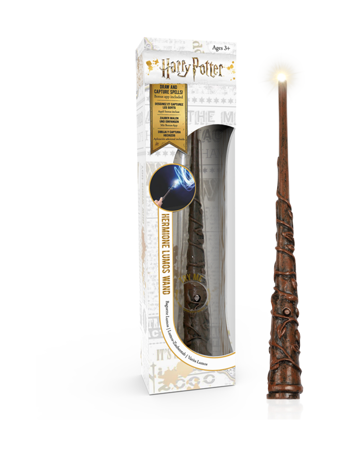 HARRY POTTER Taikasauva Lumos Hermione Granger, 18 cm
