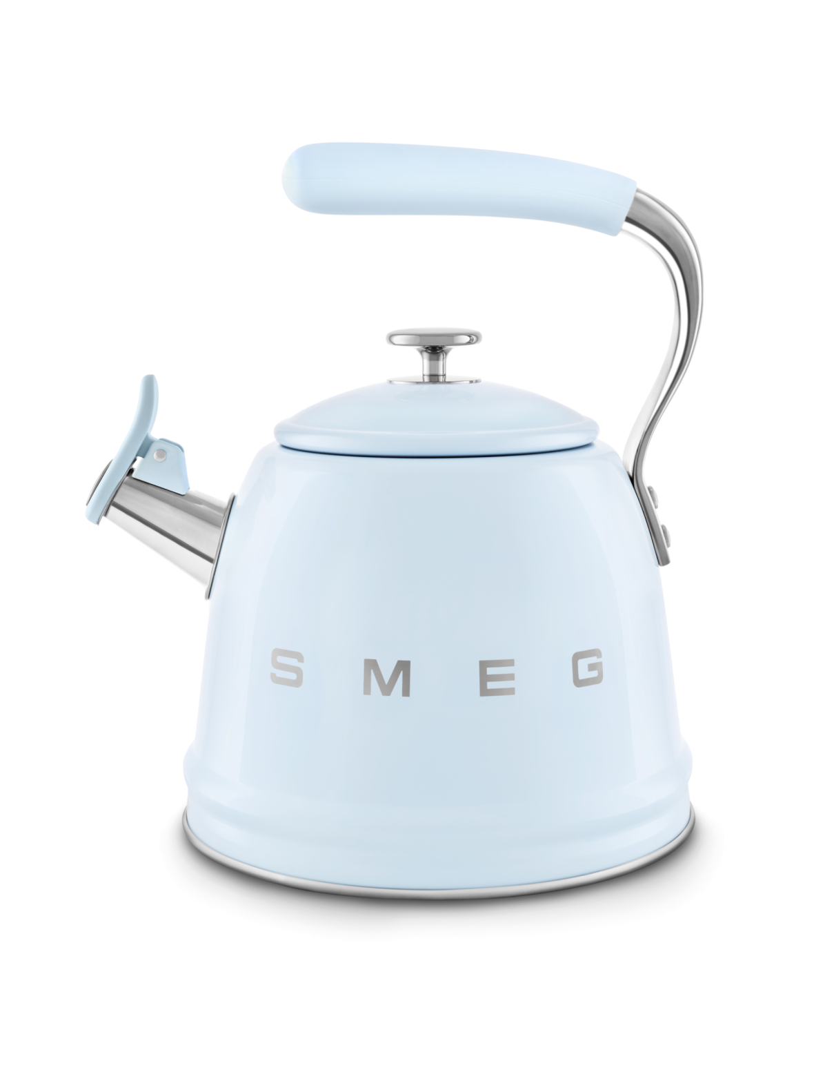 Smeg viheltävä vesipannu WKF01PB, pastellinsininen