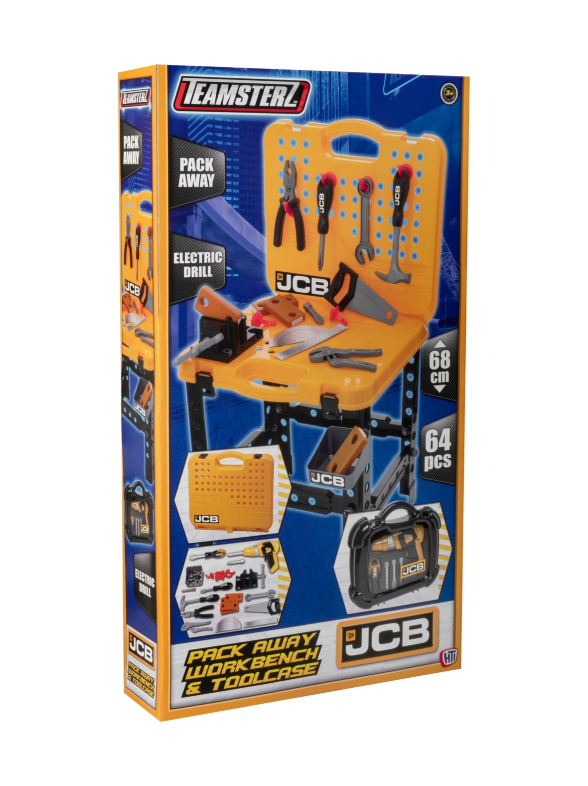 JCB Leikkisetti Työkalupenkki ja -salkku