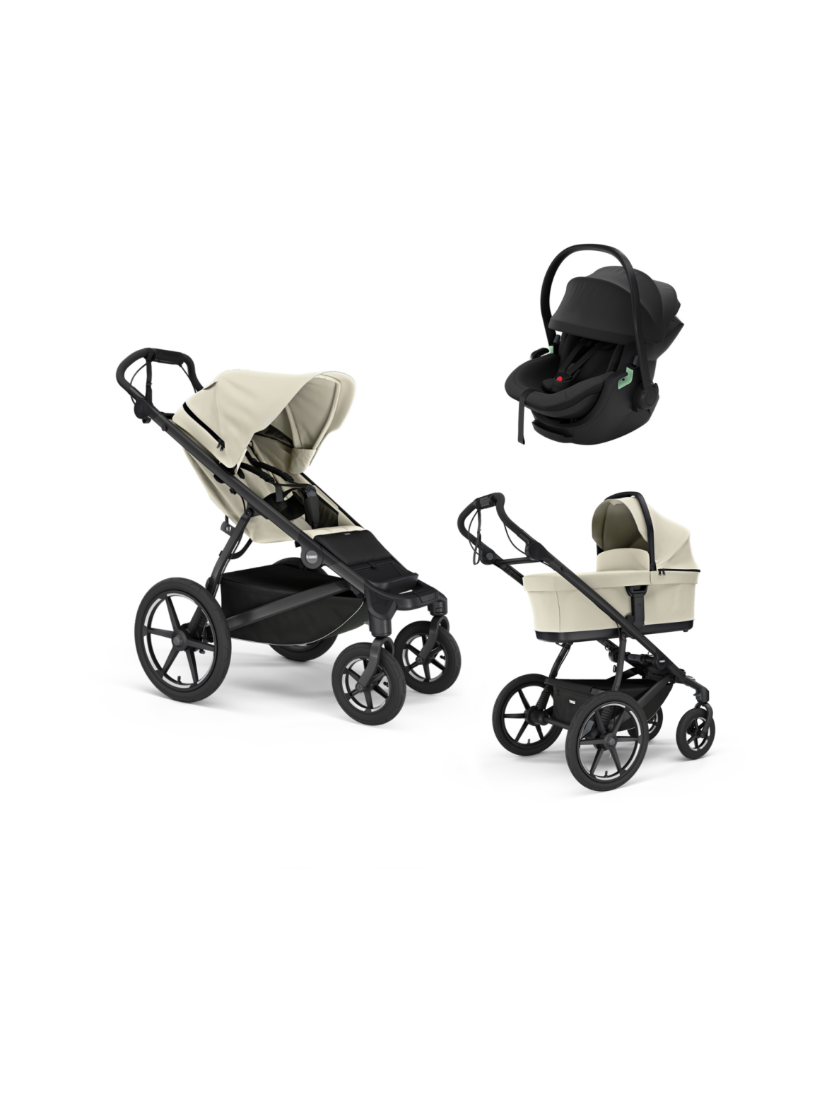 Thule urban glide 4 yhdistelmävaunut ja thule maple turvakaukalo